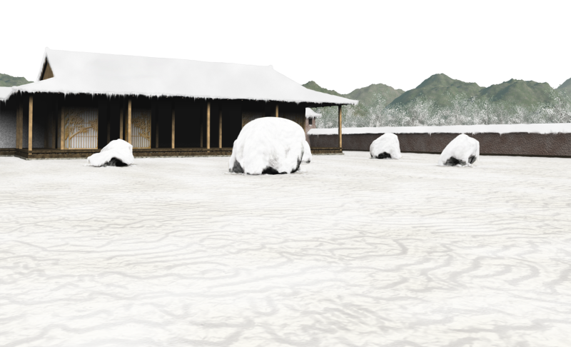 hakugyokurou-garden-snow